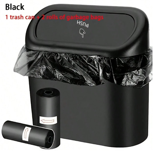 1pc car trash - bin, +