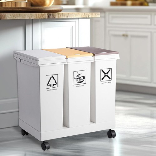 20l compartment trash can - 20l, x
